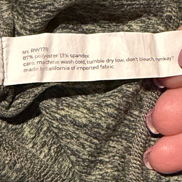 Rabbit supersoft running leggings in heathered green and dark gray (L) - EUC! - Picture 7 of 11